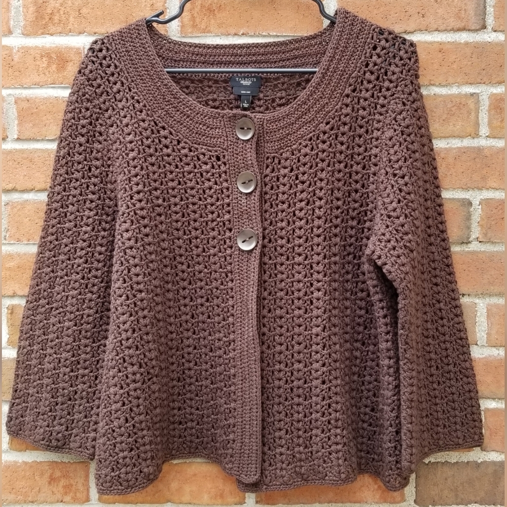 Talbots hand knit sweater